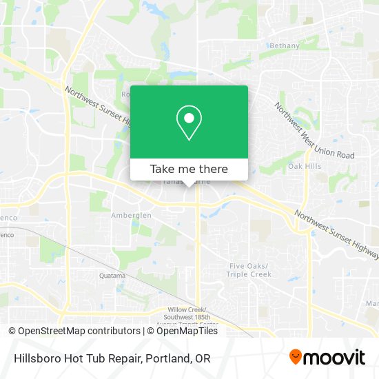 Mapa de Hillsboro Hot Tub Repair