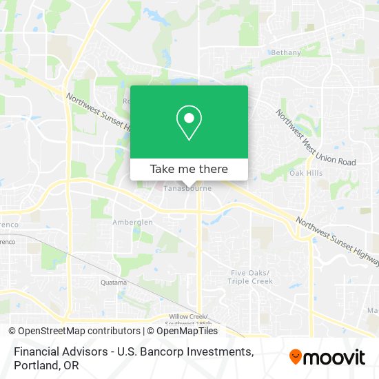 Mapa de Financial Advisors - U.S. Bancorp Investments
