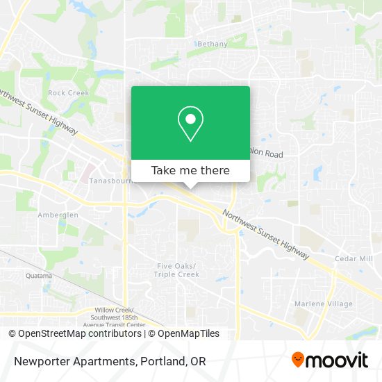 Mapa de Newporter Apartments