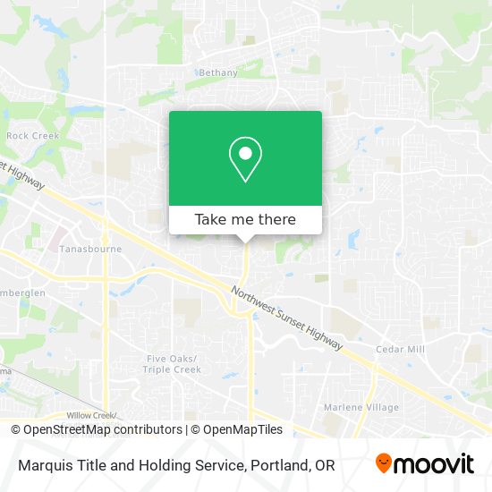 Marquis Title and Holding Service map