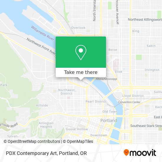 Mapa de PDX Contemporary Art