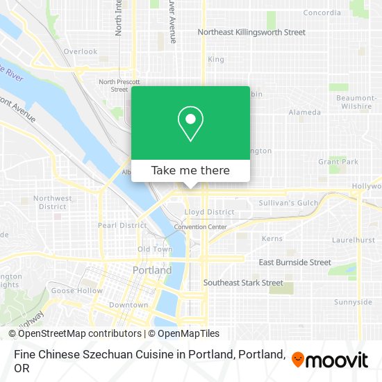 Fine Chinese Szechuan Cuisine in Portland map