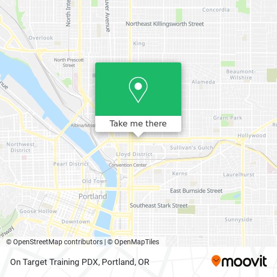 Mapa de On Target Training PDX