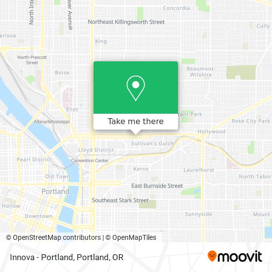 Mapa de Innova - Portland