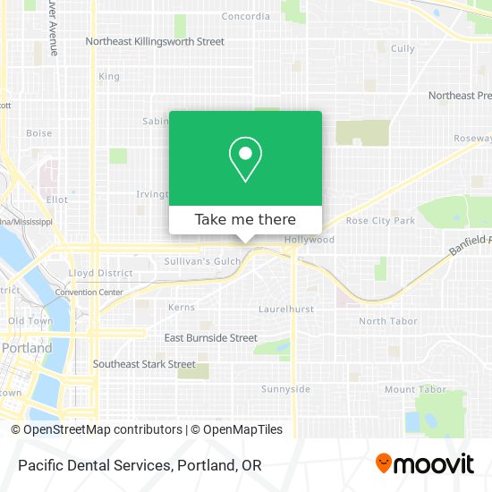 Pacific Dental Services map