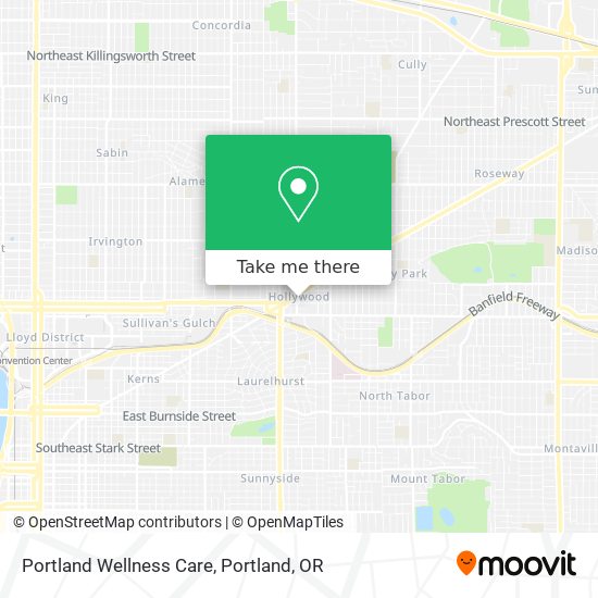 Portland Wellness Care map