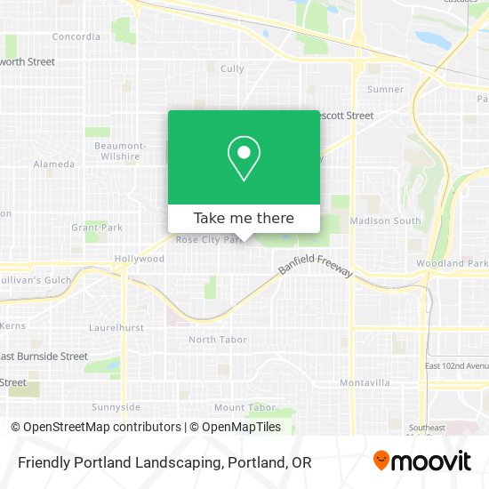 Mapa de Friendly Portland Landscaping