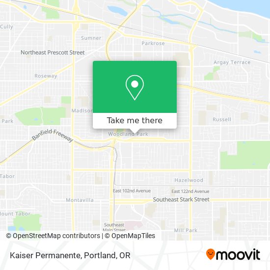 Kaiser Permanente map