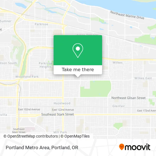 Portland Metro Area map