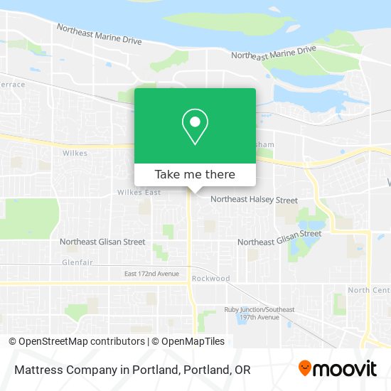 Mattress Company in Portland map