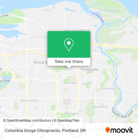 Columbia Gorge Chiropractic map
