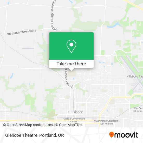 Mapa de Glencoe Theatre