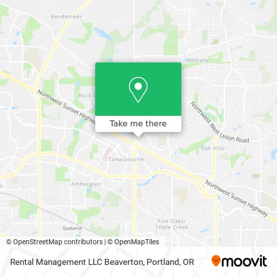 Mapa de Rental Management LLC Beaverton