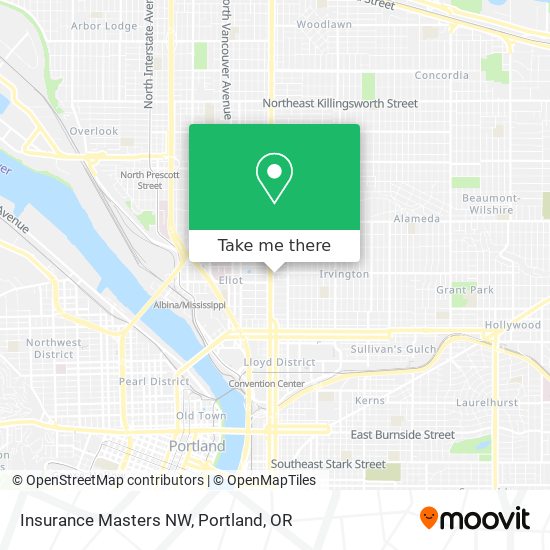 Insurance Masters NW map