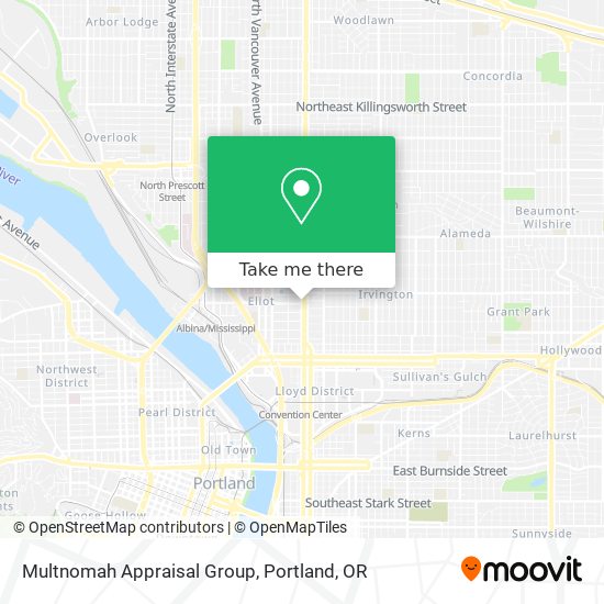 Multnomah Appraisal Group map
