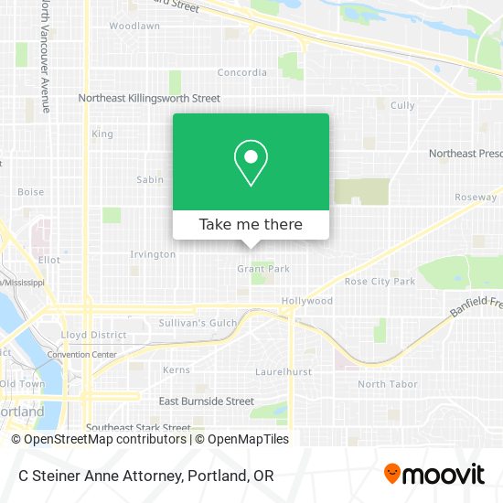 C Steiner Anne Attorney map