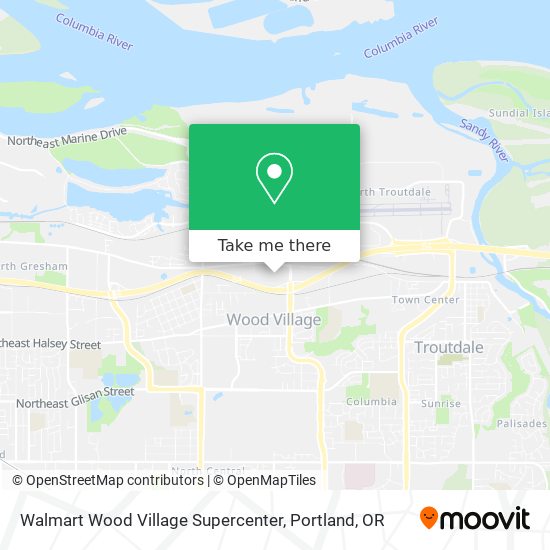 Walmart Wood Village Supercenter map