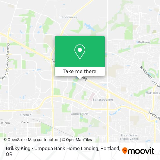 Mapa de Brikky King - Umpqua Bank Home Lending