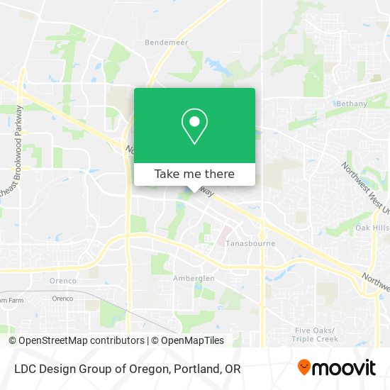 Mapa de LDC Design Group of Oregon
