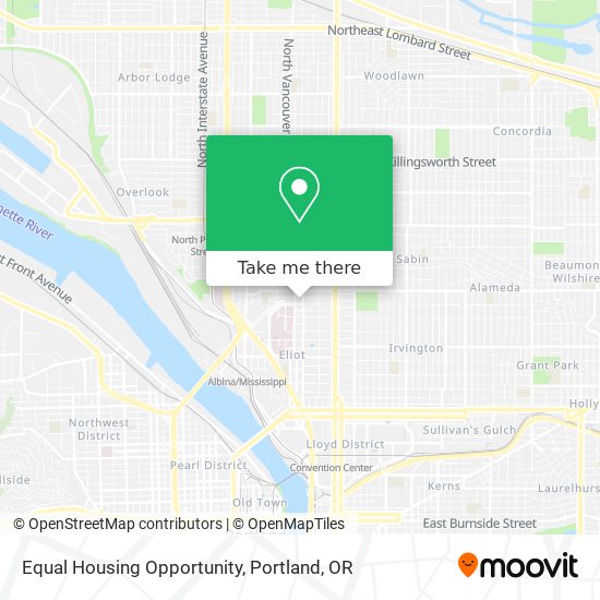 Mapa de Equal Housing Opportunity