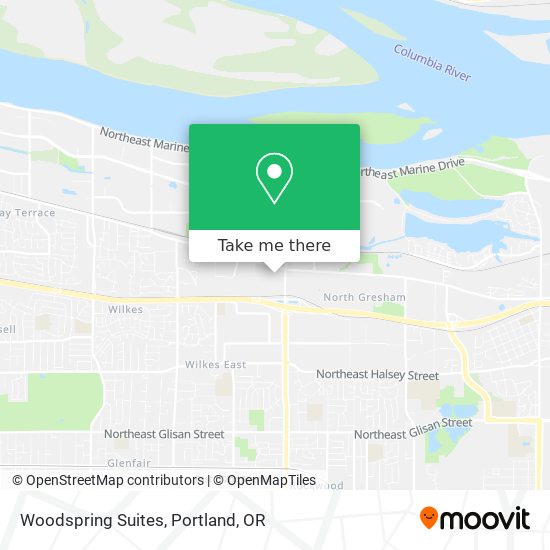 Woodspring Suites map