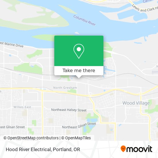 Mapa de Hood River Electrical