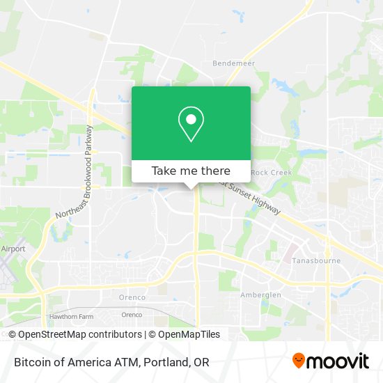 Bitcoin of America ATM map