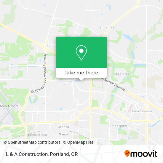 L & A Construction map