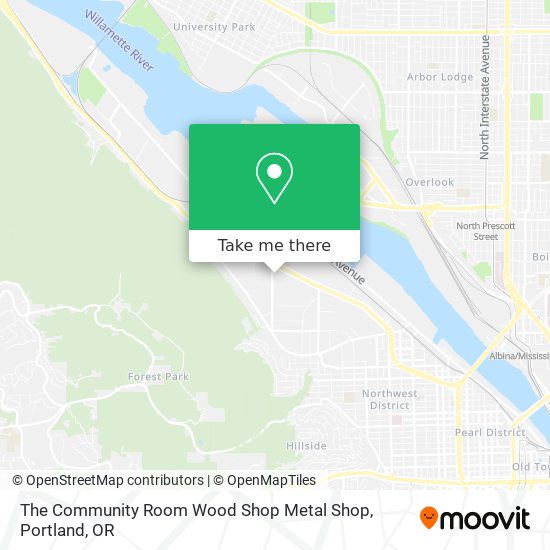 The Community Room Wood Shop Metal Shop map