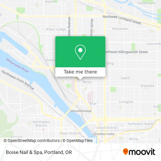 Mapa de Boise Nail & Spa