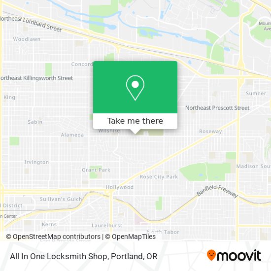 All In One Locksmith Shop map