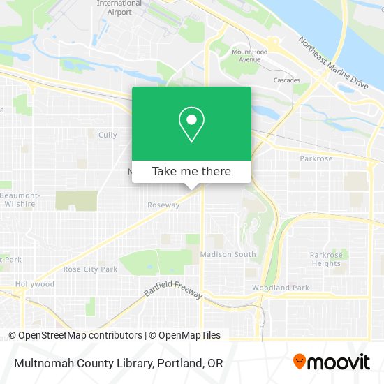 Multnomah County Library map