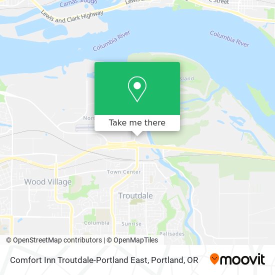 Mapa de Comfort Inn Troutdale-Portland East
