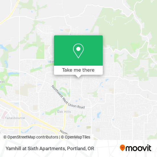 Mapa de Yamhill at Sixth Apartments