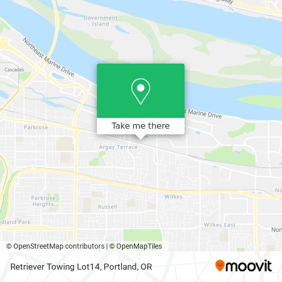 Retriever Towing Lot14 map