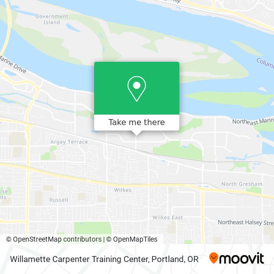 Mapa de Willamette Carpenter Training Center