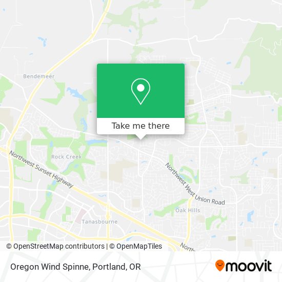 Mapa de Oregon Wind Spinne