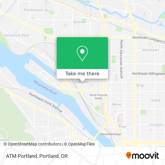 Mapa de ATM Portland