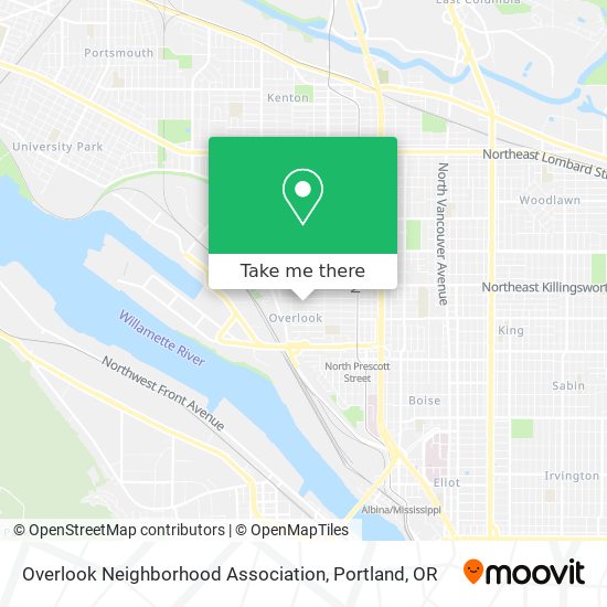 Mapa de Overlook Neighborhood Association