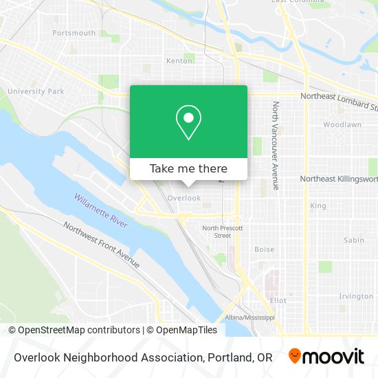 Overlook Neighborhood Association map