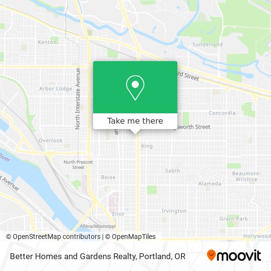 Better Homes and Gardens Realty map