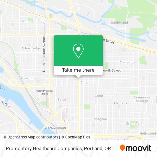 Promontory Healthcare Companies map