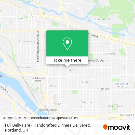 Full Belly Fare - Handcrafted Dinners Delivered map