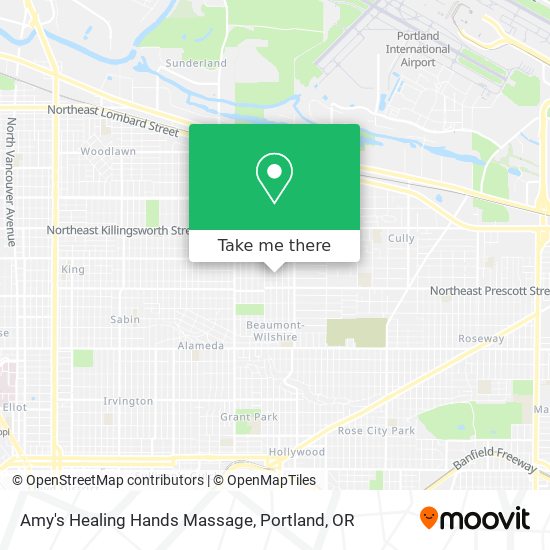 Mapa de Amy's Healing Hands Massage