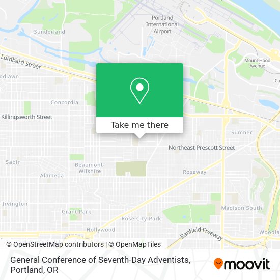 General Conference of Seventh-Day Adventists map