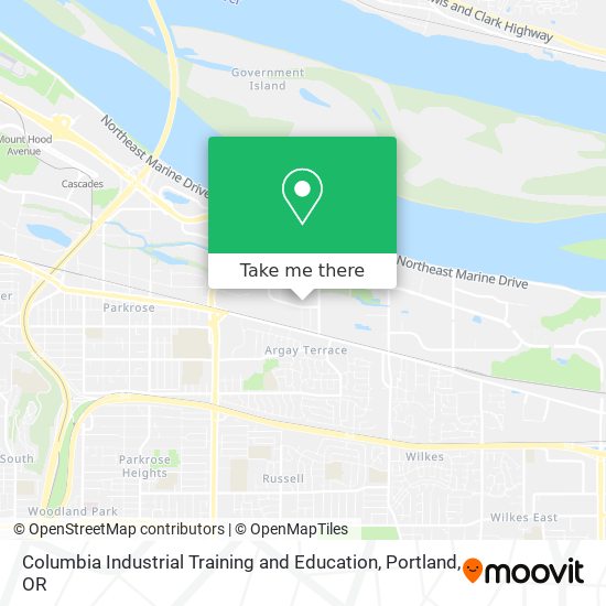 Columbia Industrial Training and Education map