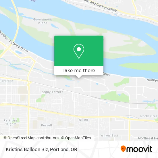 Kristin's Balloon Biz map