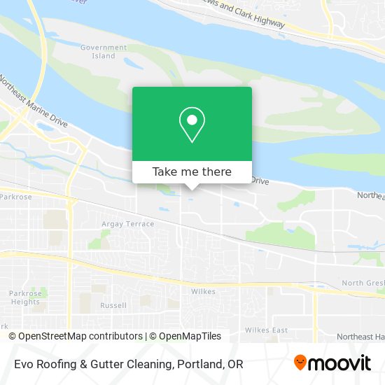 Evo Roofing & Gutter Cleaning map