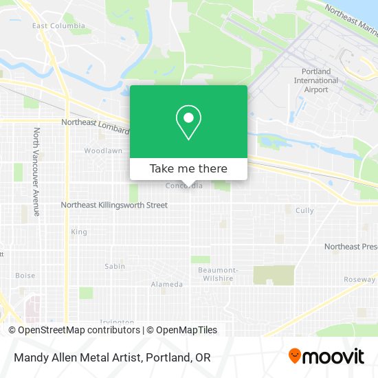 Mandy Allen Metal Artist map