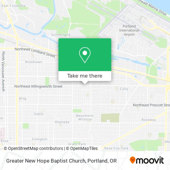 Greater New Hope Baptist Church map